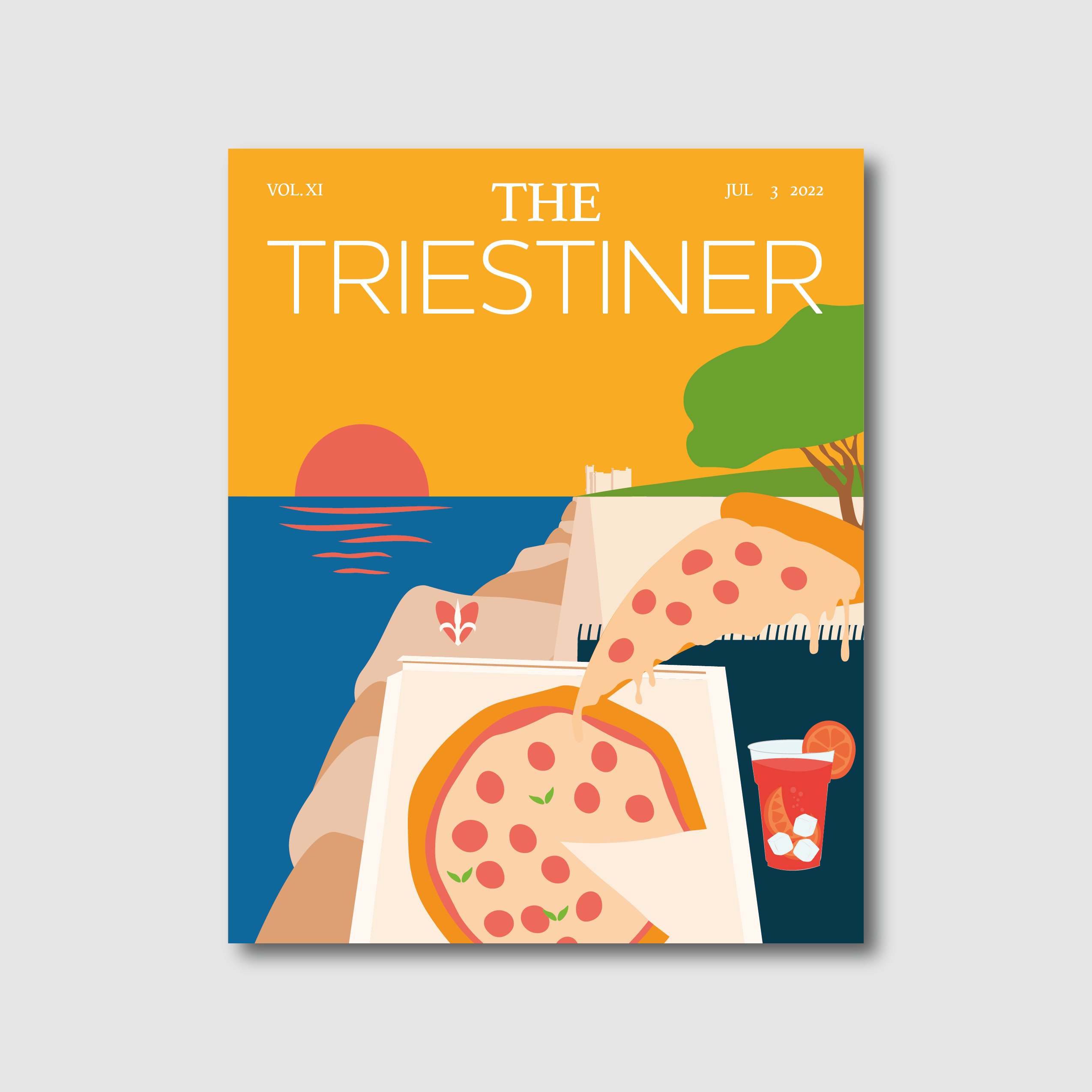 The Triestiner poster pizza a barcola