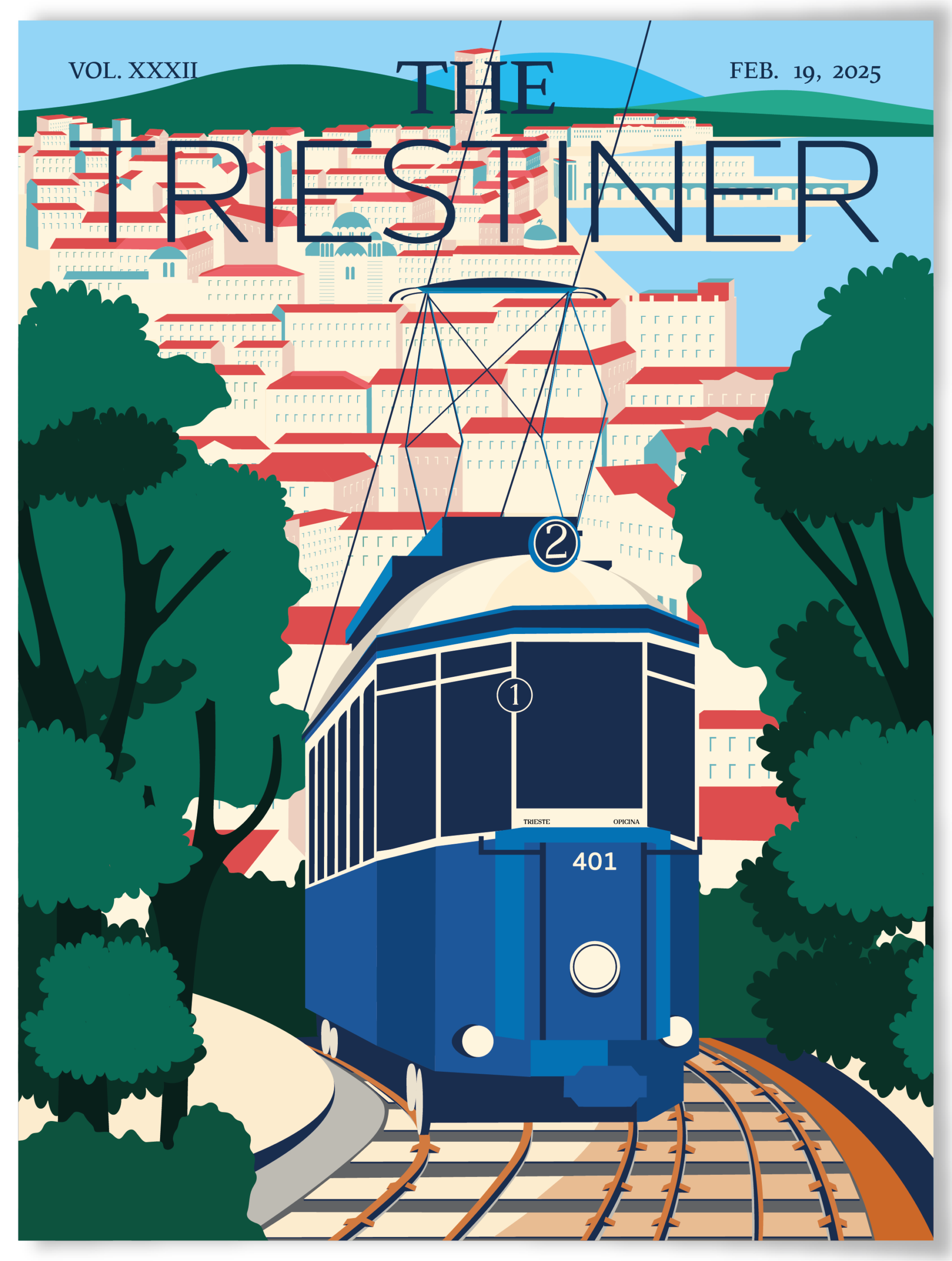 Cartolina — Tram di Opicina